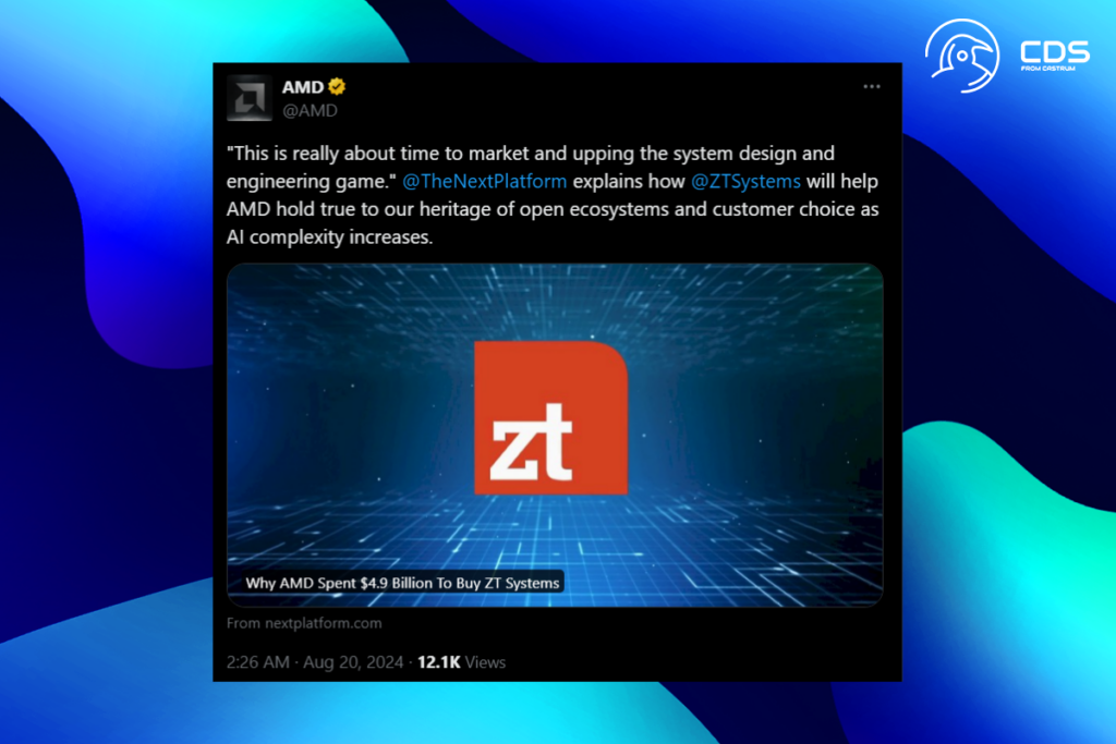 AMD ZT Systems’i Satın Alıyor: Yapay Zeka Sunucu Sistemlerini Güçlendiriyor