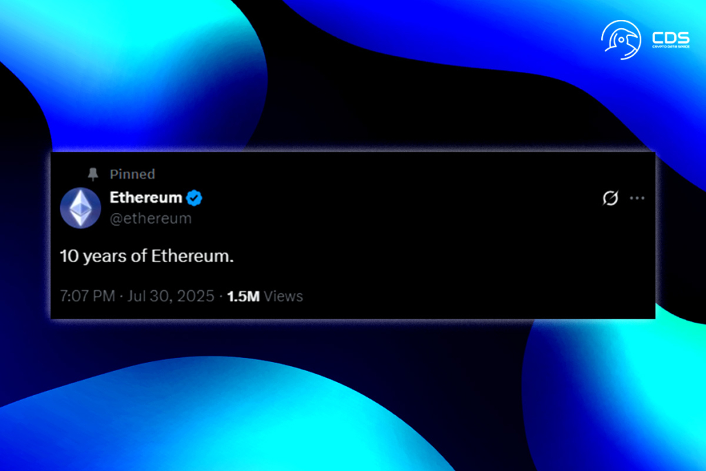 Ethereum 10 Yaşında: Blockchain Devini Tanımlayan Kilometre Taşları 1 Ethereum 10 Yaşında: Bilmeniz Gereken Tüm Kilometre Taşları