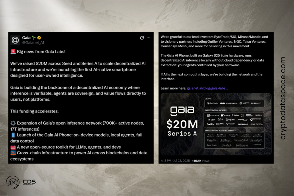 Temmuz Sonu Kripto Airdrop Çılgınlığı: Bu 3 Airdrop Büyük Kazançlar Getirebilir 6 Gaia Airdrop Uyarısı: Basit Görevlerle Puan Kazan, Ücretsiz Token Kap!