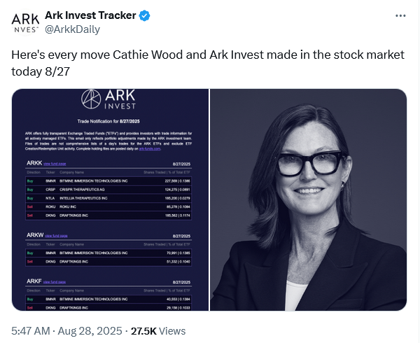 Cathie Wood’un ARK Invest’i BitMine’e 300 Milyon Dolar Yatırdı, Ama Hisseler Düşüşte Mi?