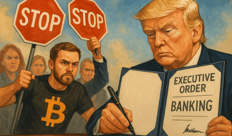 Kripto ve Muhafazakar Gruplar Trump Bankacılık Emrine Karşı Çıkıyor