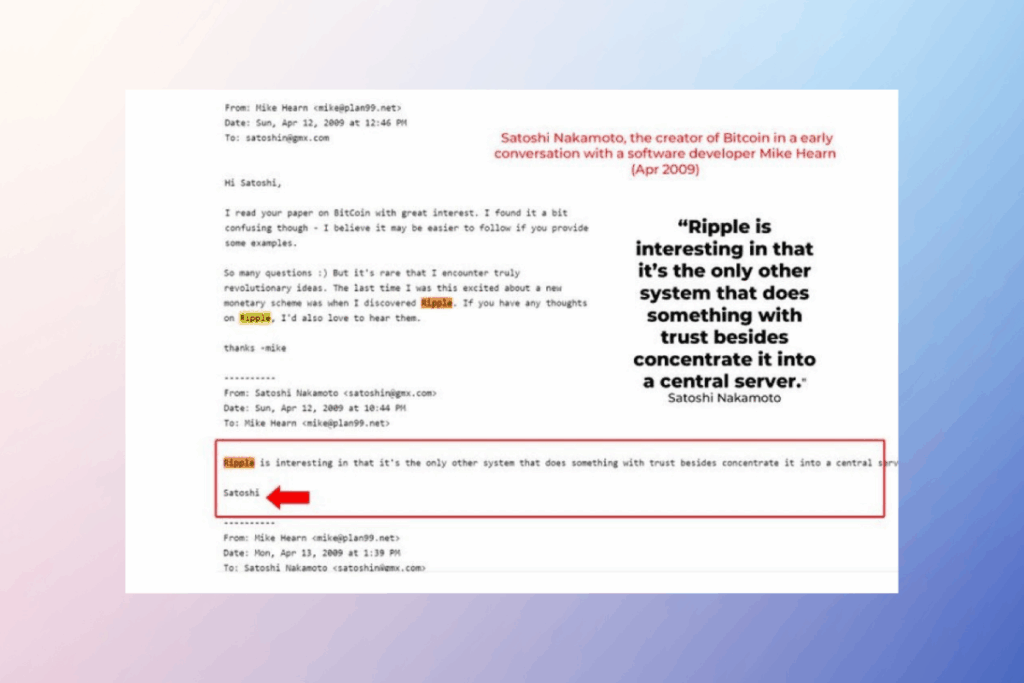 Satoshi Gerçekten Ripple’ı mı Destekledi?