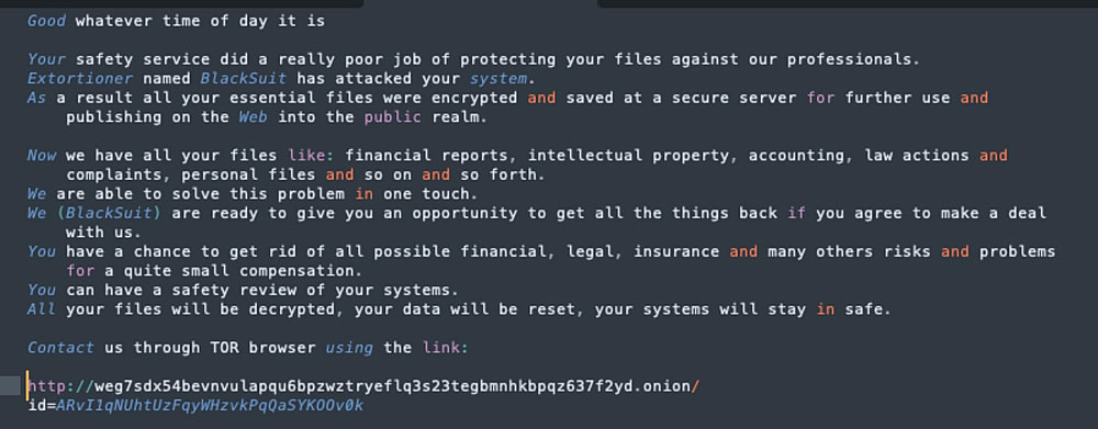 ABD BlackSuit Ransomware Ağını Büyük Operasyonla Çökertti