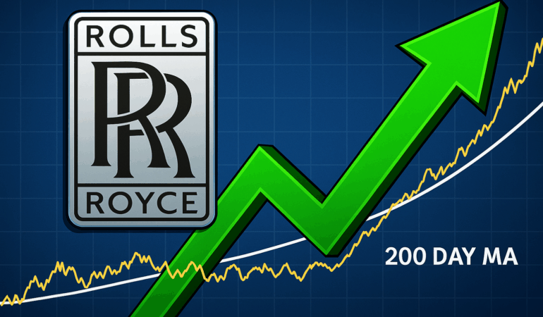 Rolls-Royce Holdings PLC, 200 Günlük Hareketli Ortalamanın Üzerine Çıktı