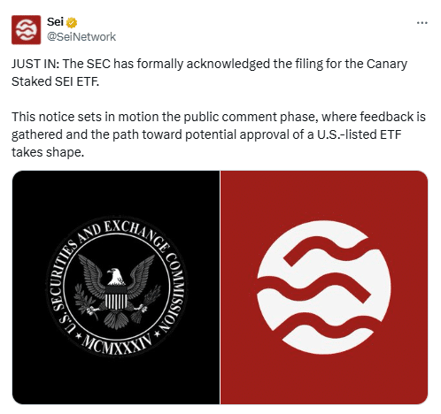 SEC Onayı Sonrası SEI Fiyatı Yükselişe Geçti