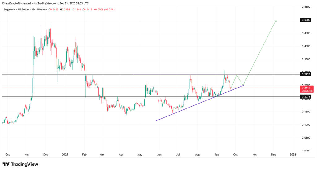 Dogecoin (DOGE), 0,29 Dolar Direncini Zorlarken Güç Sinyalleri Veriyor