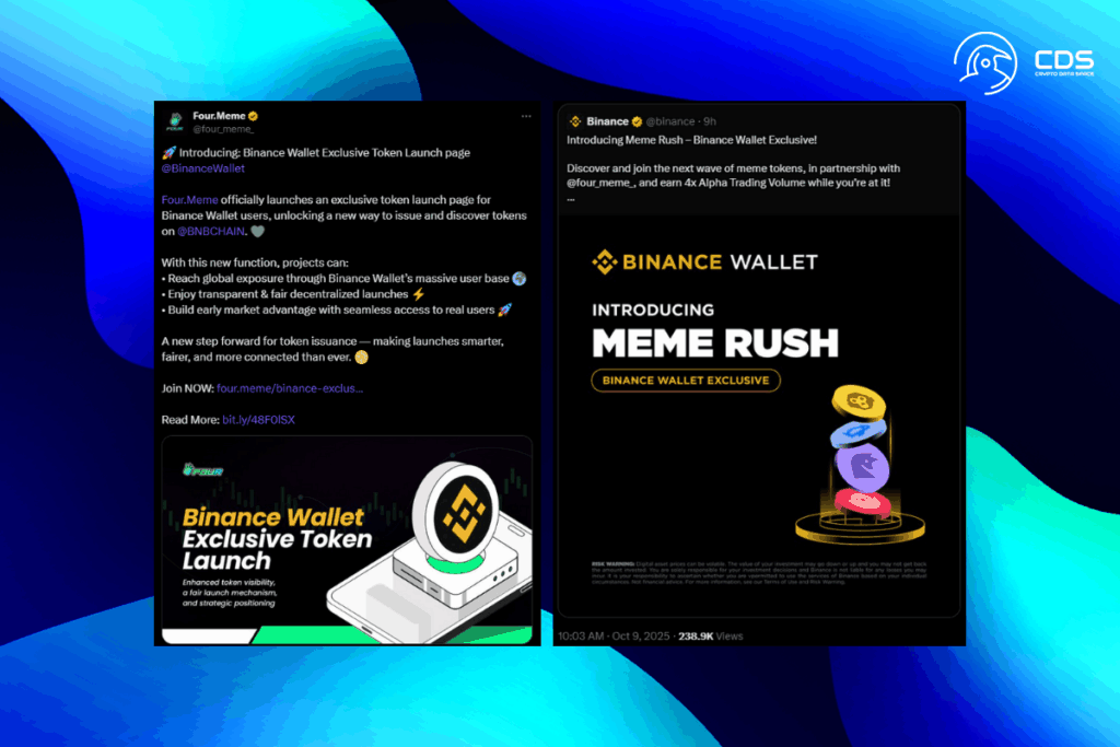 Binance Wallet Kullanıcılarına Meme Rush Token Satışlarında Özel Erişim