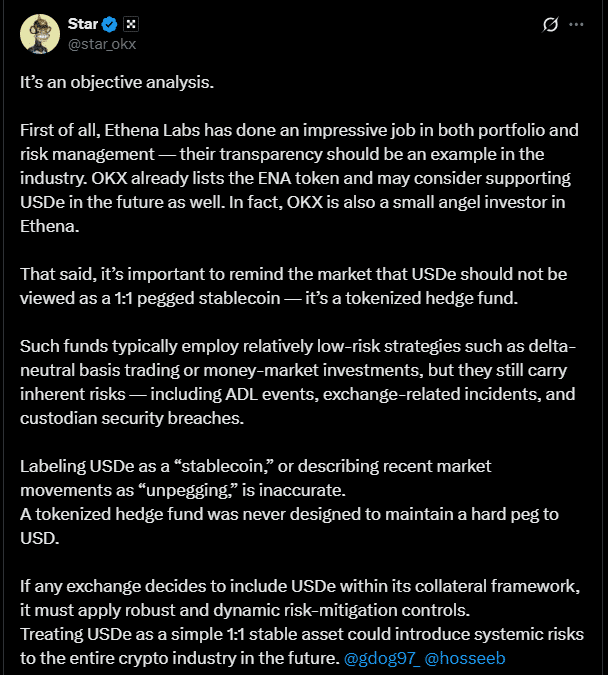 Binance’de USDe De-Peg Piyasayı Sarstı