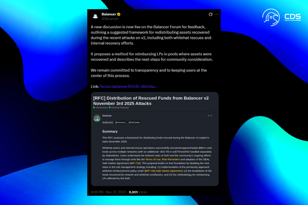 Büyük DeFi Hack’inin Ardından Balancer'dan Dev Kurtarma Planı Hamlesi Geldi