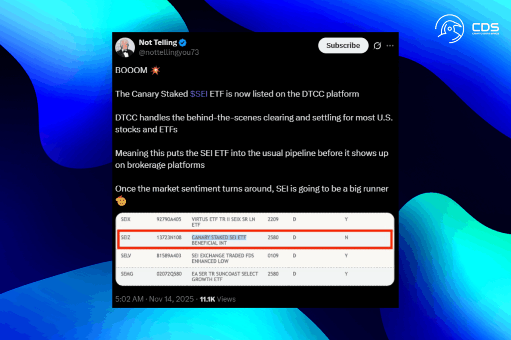 SEC Onayı Bekleniyor: Canary Staked SEI ETF, DTCC Engellerini Aştı