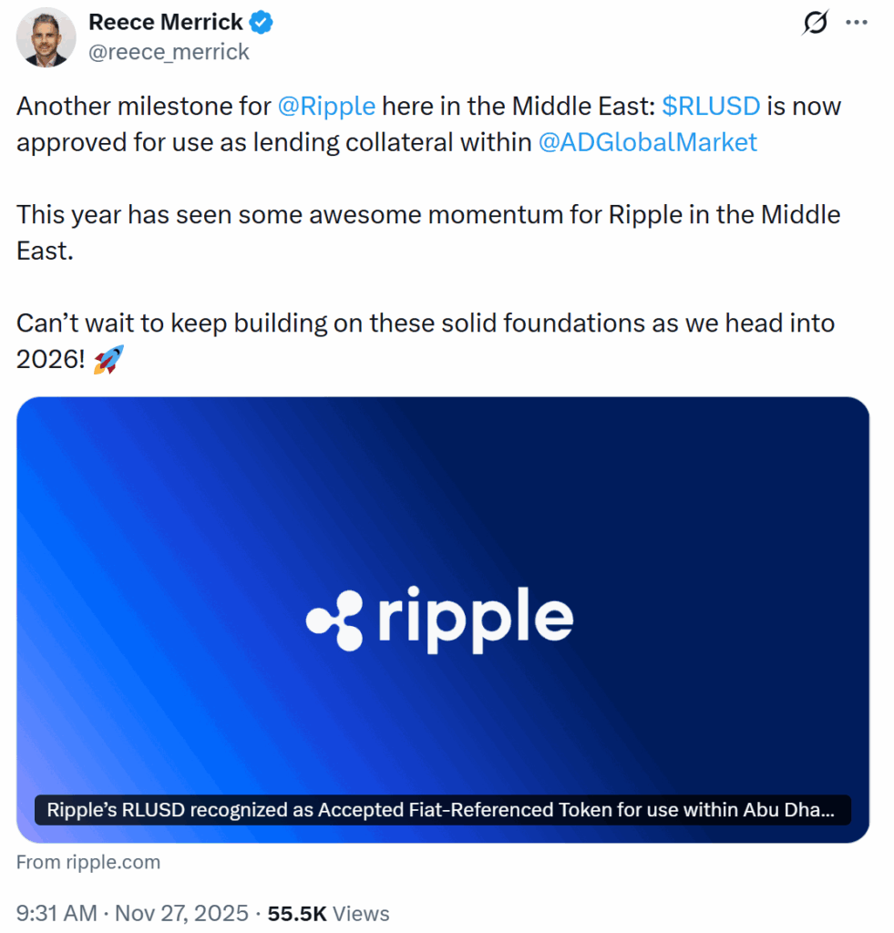 Ripple’ın RLUSD Stablecoini Abu Dhabi’de Kurumsal Kullanıma Onay Aldı