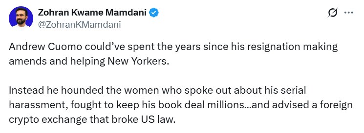 Zohran Mamdani New York Belediye Başkanı Oldu: Kripto Sektörü Ne Bekliyor?