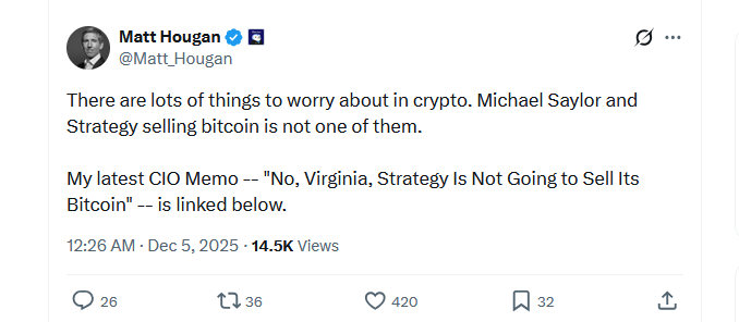 Strategy (MSTR) Bitcoinlerini Satmak Zorunda mı Kalacak? Bitwise CIO Açıkladı!