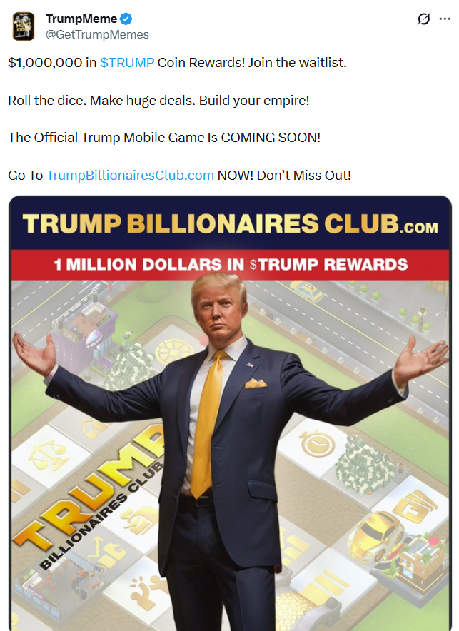Kripto Dünyasında Yeni Bir Fenomen mi Doğuyor? Trump Billionaires Club Yolda!