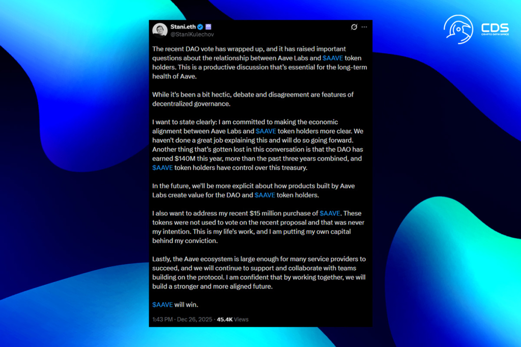 Aave DAO, 140 Milyon Dolarlık Geliri Açıklarken Yönetişim Ayrışması Derinleşti