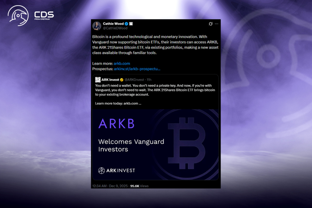 BTC’ye Kolay Erişim: Cathie Wood, Vanguard’ın Dev Yatırımcı Kitlesini Hedefliyor