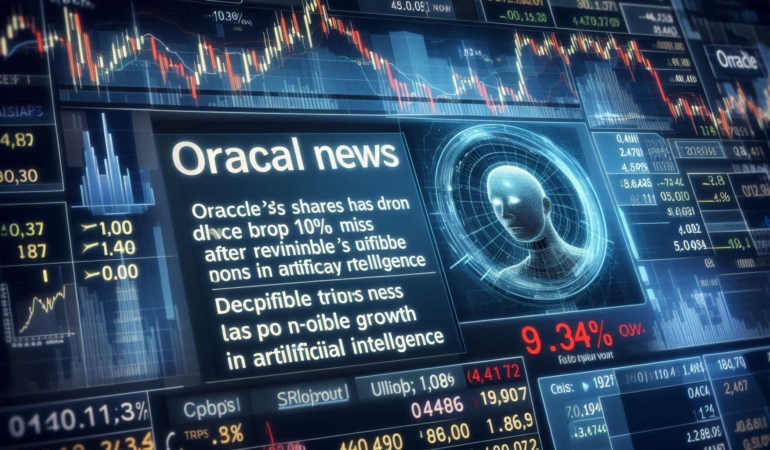 Oracle Hisseleri %10 Düştü: Küçük Gelir Açığına Rağmen AI İşinde Büyüme Sürüyor